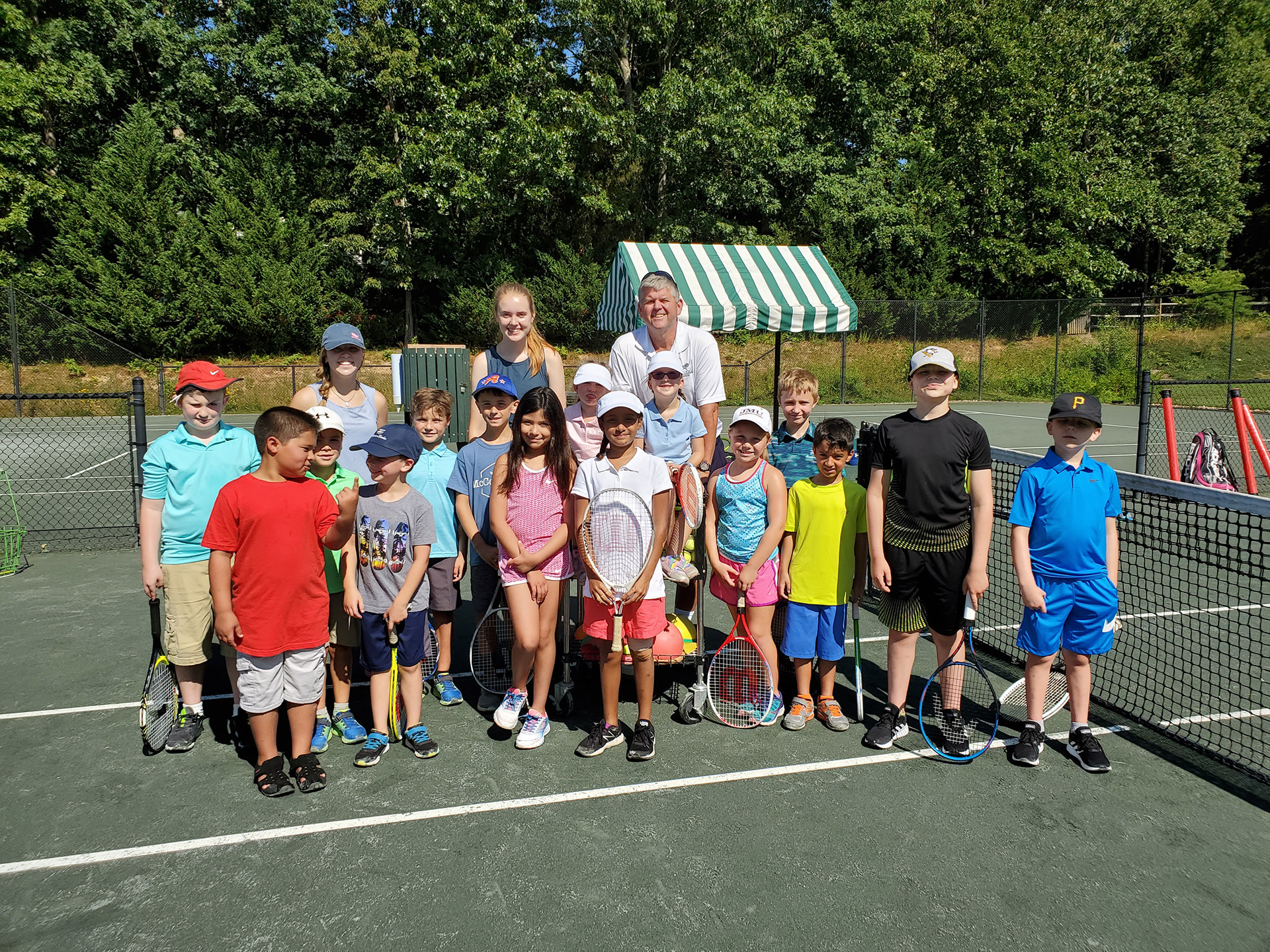 Kids Tennis Group Photo